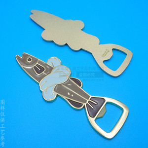 Abridor de Botellas de Aleación de Zinc con Forma de Animal de Dibujos Animados, Color Dorado, Personalizado, Electrochapado, Pintado, Decorativo - Product Image 2