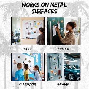 מגנטי דוחה קטאר 4 אינץ', זוג, מזכרת מטיילים מהמזרח התיכון, ויניל חזק, מזכרת מסין לקישוט מקרר/מטבח/משרד - Product Image 5