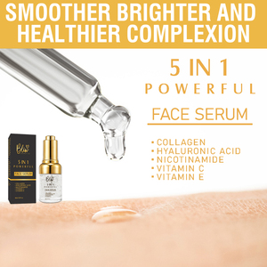 Sérum Visage et Corps Anti-Âge 5-en-1 à l'Acide Hyaluronique Marque Blanche – Réduction des Rides, Éclaircissement des Taches Brunes, Amélioration de la Lisseauté Quotidienne - Product Image 3