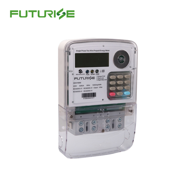 Energy Meter Sub Meter STS Single Phase DLMS Open Protocol Keypad Prepaid Energy Meter With Vending System
