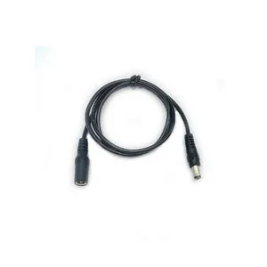 DC 5.5*2.5MM and 5.5*2.1MM barrel straight DC5525 and DC5521 male plug to open power cable