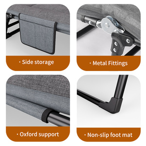 Lit pliant avec matelas, portable, pour bureau, sieste, lit simple, idéal pour la pause déjeuner, chaise longue de chambre, lit d'appoint simple pour la maison - Product Image 6
