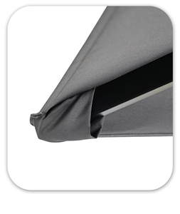 Parasol de terrasse carré pliable sur mesure, robuste, imperméable, résistant au vent, avec impression de logo, design moderne, pour extérieur, cour, parc - Product Image 6