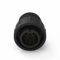 Connecteur Électrique Moulé 5A Taille C 9 Broches, Capteur de Pression Faisceau de Câbles Mâle/Femelle 250V IP67 Usage Industriel 10m Ohm Max
