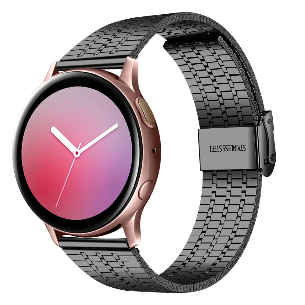 20mm 22mm Strap for Samsung Galaxy Watch 4 classic 46mm 42mm Gear S3 Band Stainless Steel Metal Bracelet Huawei GT/GT2/2e/Pro