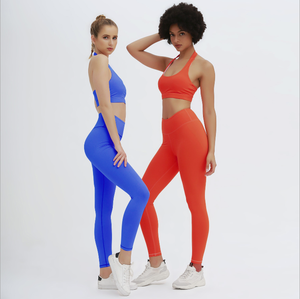 2020 haute qualité <span class=keywords><strong>Licol</strong></span> dos magnifique soutien-gorge et leggings pantalon femme ensemble de yoga de remise en forme - Product Image 2