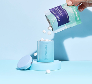 Venta al por mayor, marca personalizada, portátil, 124 mordeduras, paquete de blanqueamiento dental, tabletas de pasta de dientes <span class=keywords><strong>Fizz</strong></span> para uso diario - Product Image 1