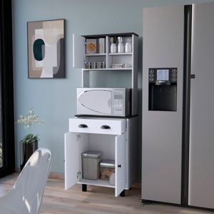 DB Armoire de cuisine 1 tiroir Emily White et Wengue - Product Image 2