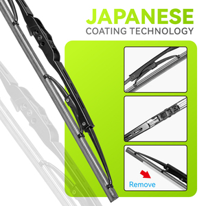 Limpiaparabrisas Metálico - Limpiaparabrisas Convencional para Automóvil con Recubrimiento de Silicona para <span class=keywords><strong>Honda</strong></span> Toyota <span class=keywords><strong>Precio</strong></span> de Fábrica - Product Image 2