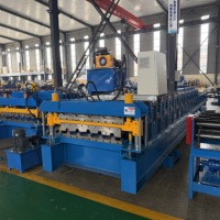 Nouvelle machine de formage de toiture à double couche modèle 966-900 avec système de rouleaux à changement rapide