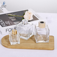 Diffuseur d'aromathérapie haut de gamme carré en verre sans flamme, 50 ml, 100 ml, 150 ml, 200 ml