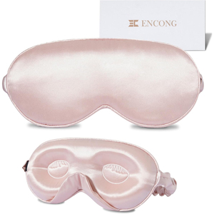 Nouvel ensemble de masques de nuit en <span class=keywords><strong>soie</strong></span> 2026 – Masque brodé épais et végétalien en <span class=keywords><strong>soie</strong></span> pour extensions de cils, couvrance totale pour le sommeil - Product Image 1