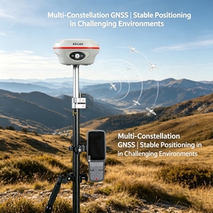 Kolida K60กล้องคู่ GNSS RTK ความแม่นยำสูง GPS GNSS RTK เครื่องมือวัดที่ดินเลเซอร์ GPS RTK - Product Image 2