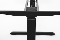 Bureau debout automatique ergonomique moderne Aoke de haute qualité, silencieux (48 dB, 40 mm/s), en fer, noir, pour bureau modulaire