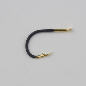 50 hameçons en acier à haute teneur en carbone pour carpe crucian, dents de fantôme noires et dorées, pour gros poissons, snapper, hameçons barbelés en vrac - Product Image 2