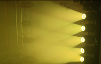 Barra de Luces LED Móvil DMX512 con 5 Cabezas, Efectos de Tornado, Anillo, Círculo, Halo, Luz de DJ con Cabeza Giratoria, 4-45 Haces