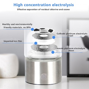 Filtre à eau pour générateur d'eau alcaline 430 ml, ioniseur portable pour eau riche en hydrogène, électrolyse pure - Product Image 3