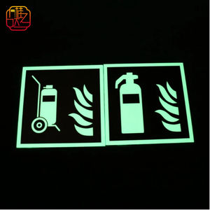 Señalización Luminosa de PVC para Punto de Alarma de Incendio, Señal de Advertencia de Seguridad Fotoluminiscente - Product Image 4