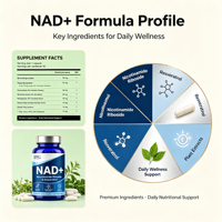 SYC BIO Advanced NAD+ Nicotinamide Riboside Resveratrol 90 Kapsul Dukungan Kesehatan Harian ODM Manufaktur Kustom Harga Grosir