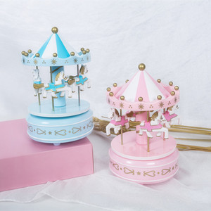 Cake Decoration Carousel Music <b>Box</b> Round Reusable Birthday <b>Gift</b> For Girls - Product Image 1