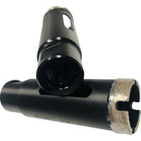 Broca de diamante JDK JDK-36 de 1-3/8 pulgadas con rosca M14, soldada al vacío, para granito, porcelana, mármol, azulejos y cerámica, uso en seco