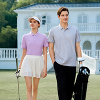 Polo à manches courtes en mélange coton-polyester 190 GSM, séchage rapide, infroissable, col classique, haut décontracté