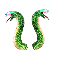 Modèle d'art gonflable PDYEAR, serpent gonflable lumineux à LED, étanche, durable, résistant au soleil, impression couleur intégrale, publicité