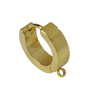 4mm Wide Band Stainless Steel Huggie <strong>Hoop</strong> Earrings Gold <strong>Silver</strong> Small <strong>Chunky</strong> <strong>Hoops</strong> for Women Men - Product Image 3