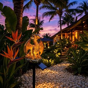 Lámpara Solar Decorativa con Forma de Dragón, Edición Golden Ember, con Logotipo Personalizado, Resistente al Agua, para Jardín, en Oferta - Product Image 6
