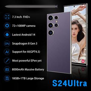 새로운 정품 S24 울트라 안드로이드 14 듀얼 유심 5G 스마트폰 16GB+1TB 7.3인치 HD 108MP 100W 공장 직판 모바일 - Product Image 2