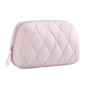 <span class=keywords><strong>Bolsa</strong></span> de monedero de piedra Ravel de apertura ancha, <span class=keywords><strong>bolsa</strong></span> de maquillaje acolchada para cosméticos esenciales, accesorios de artículos de tocador con cremallera, soporte para cepillos, <span class=keywords><strong>bolsa</strong></span> organizadora - Product Image 1