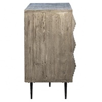 Buffet de luxe antique en bois massif américain récupéré, style rétro, avec rangement, pour porche et salle à manger