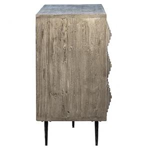 ตู้คอนโซลไม้สนอเมริกันรีเคลมสไตล์เรโทรสำหรับระเบียงหรือห้องรับประทานอาหาร - Product Image 4