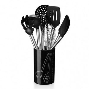 Juego de Utensilios de Cocina de Silicona, Herramientas de Cocina Antiadherentes Resistentes al Calor, el Mejor Juego de Utensilios de Cocina con Acero Inoxidable - Product Image 1