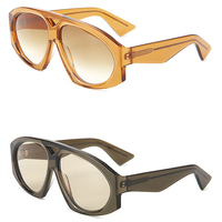 Lunettes de soleil personnalisées Lunettes rondes Lunettes de soleil UV400 Fabricant 2026 Lunettes de créateur Lunettes de soleil en acétate pour hommes