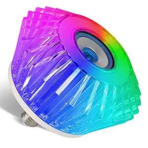 Cristal intelligent LED RGB E27 télécommande vacillante flamme ampoule haut-parleur musical commercial bar disco scène lumière en gros - Product Image 1