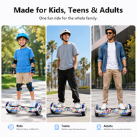 Ventes chaudes : Hoverboard auto-équilibré à deux roues, vitesse 12 km/h, scooter électrique tout-terrain, scooter intelligent, Bluetooth, Escooter