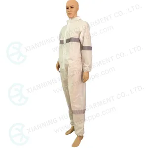Reflective Taped Microporous Disposable Coverall