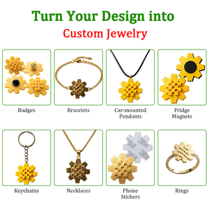 Joyería de Flores Al-Arfaj Personalizada al por Mayor, Collar, Pulsera y Anillo con Diseño de Rhanterium Epapposum, Regalos, Producción Diaria de 100k - Product Image 3