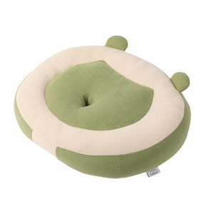 Cojín de asiento redondo Koptime, almohada de soporte lumbar transpirable de Modal verde claro para silla de oficina, uso estudiantil - Product Image 1