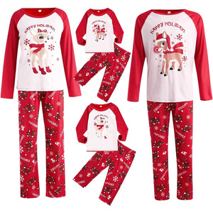 Conjunto de Pijamas de Natal Respiráveis para Família, Preço Competitivo, Roupas de Dormir para Crianças, Mulheres e Homens - Product Image 2
