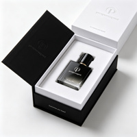 Boîte à parfum personnalisée en forme de boîte magnétique, finition douce au toucher, gaufrage, avec insert en mousse pour 30 ml, 50 ml, 100 ml, directement de l'usine