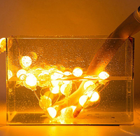 Guirlande lumineuse LED à 3 points lumineux pour Noël, décoration de vacances, IP68, extérieur, point lumineux pour les gouttières, source de lumière LED