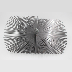 Brosse à <span class=keywords><strong>cheminée</strong></span> plate en fil d'acier rectangulaire, brosse à <span class=keywords><strong>cheminée</strong></span> ronde en fil d'acier plat - Product Image 1