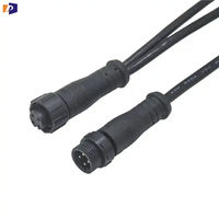 Connecteur Étanche IP67 IP68 pour Câble Électrique, Prise Circulaire Mâle/Femelle à Souder, Connecteur M12 3 4 5 6 7 8 Broches