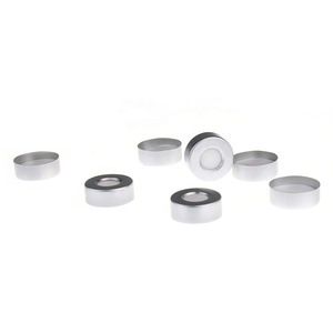 Alwsci 20mm alüminyum sıkma kapakları açık üst Headspace flakon PTFE silikon <span class=keywords><strong>Septa</strong></span> - Product Image 3