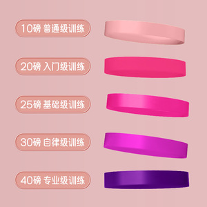 Bande de résistance de yoga Lingpao rose, épaissie et élastique, pour l'entraînement des fessiers - Product Image 3