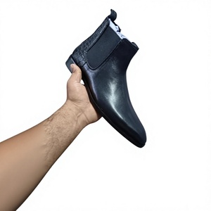 Genuine Leather Chelsea Boots Men Autumn Winter Durable Light Weight Genuine Leather Outsole Brown Fashionable Casual Decoration - Product Image 2