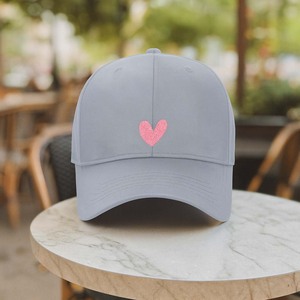 Casquette de baseball avec logo à paillettes cœur rose - Product Image 2
