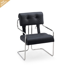 Nordic in pelle Business Reception negoziazione sedia per il tempo libero in acciaio inox poltrona per bar ristorante <span class=keywords><strong>ufficio</strong></span> - Product Image 2